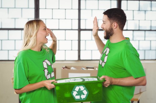 Recycling construction materials in Blackwall